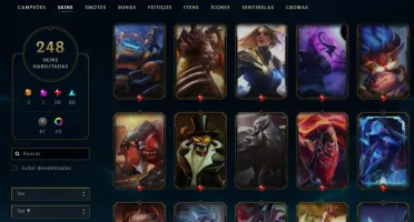 Conta LoL Nivel 165 / 248 Skins / Full Champs