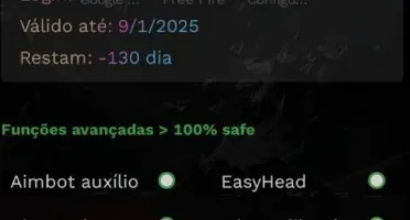 Auxílio ff aimbot e outras funções.