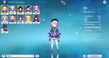 GENSHIN IMPACT AR20, COM VENTI + QIQI COM 1 CONSTELAÇÃO