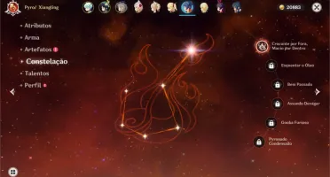 GENSHIN IMPACT AR20, COM VENTI + QIQI COM 1 CONSTELAÇÃO