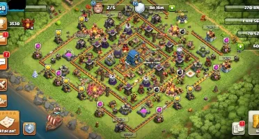 CLASH OF CLANS CV 12 TOP (BEM UPADO) + 861 GEMAS