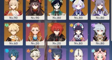 AR56, Zhongli, Yoimiya, Shogun Raiden, Shenhe, Ayaka,Yae e +