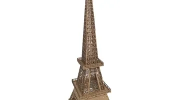Torre Eiffel 3D 50cm MDF cru Decoração Enfeite Quebra cabeça