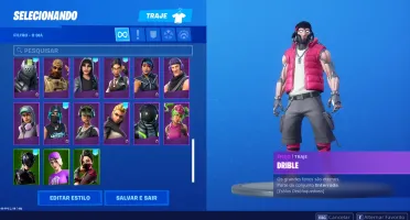 CONTA FORTI COM SALVE O MUNDO E ALGUMAS SKINS BOAS