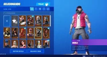 CONTA FORTI COM SALVE O MUNDO E ALGUMAS SKINS BOAS