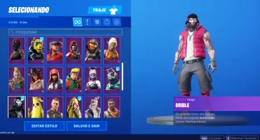 CONTA FORTI COM SALVE O MUNDO E ALGUMAS SKINS BOAS