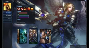 CONTA LEAGUE OF LEGENDS 36 CHAMP, 7 SKIN COM RUNAS,BRONZE4