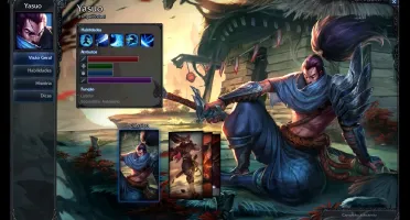 CONTA LEAGUE OF LEGENDS 36 CHAMP, 7 SKIN COM RUNAS,BRONZE4