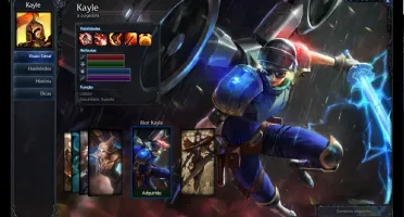 CONTA LEAGUE OF LEGENDS 36 CHAMP, 7 SKIN COM RUNAS,BRONZE4