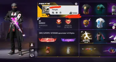 Conta de 8 dígitos free fire, quase 7 anos, gemada