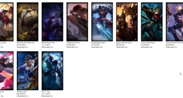 PROMOÇÃO: 60 CAMPEÕES - 34 SKINS