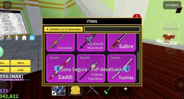 conta de blox fruits lvl.2550(max)+goodhuman+cdk+foice e etc