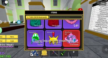 conta de blox fruits lvl.2550(max)+goodhuman+cdk+foice e etc