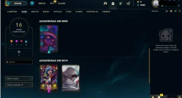 CONTA LOL NIVEL 96, 16 SKIN E 52 CHAMP