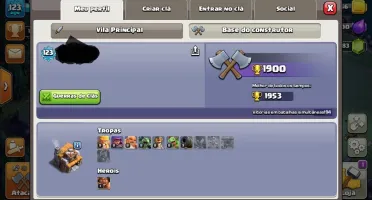 Vendo conta Clash of Clans CV10 Semi Full