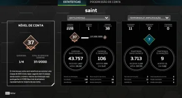 Conta herança Wraith + 36 lvl Apex Legends