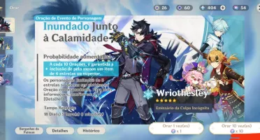 Conta Genshin com hutao c1 e homa+ mona+zhongli+ furina