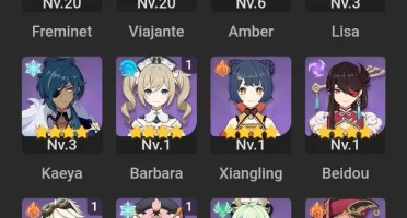 Conta Genshin com hutao c1 e homa+ mona+zhongli+ furina