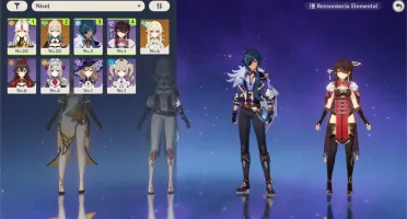 Conta Genshin AR10 Jean + Ningguang + Espadão 5* + Espada 4*