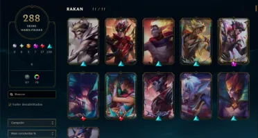 Conta League Of Legends 288 Skins Lvl 353
