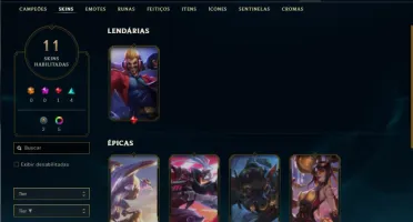 Esmeralda 3 com 30 Champs e 11 Skins