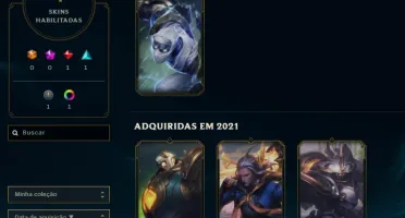 Conta Platina 1 provisória upada a mão, lvl 63, 4 skins, 35