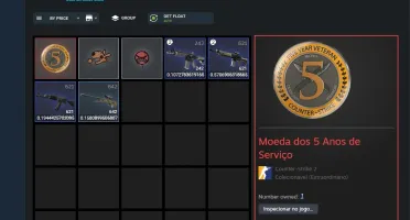 Conta CS2 com Skins e Level 19 na Gamers Club