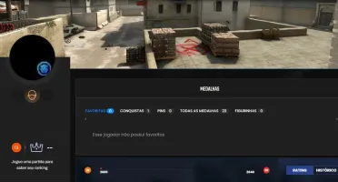 Conta CS2 com Skins e Level 19 na Gamers Club