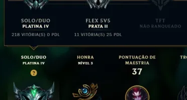 CONTA LOL PLATINA IV