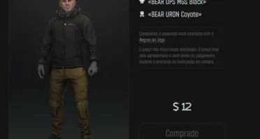 Conta Tarkov Track Suit + Snowball + Arena +Stash+Roupa Bear