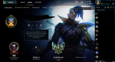 Conta LoL Platina 3