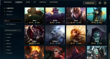 Conta platina 4 com 7 Vitoriosas, 130 champs e 92 skins
