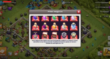 Conta Clash of Clans CoC - CV11 quase full + 4500 gemas