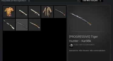 Steam PUBG, inúmeras skins raras!