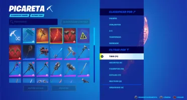 Conta de Fortnite com skin raríssima do Travis Scott.