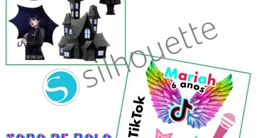 1321 Topos de Bolo Arquivo Digital Silhouette Studio