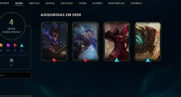 Conta unranked lv 32, 4 skins, 4 emotes, 2 sentinelas