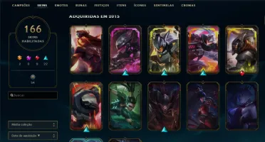 CONTA DE LOL 166SKIN LIMPA COM TODOS OS DADOS