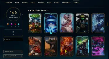 CONTA DE LOL 166SKIN LIMPA COM TODOS OS DADOS