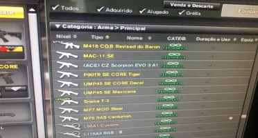 CONTA COMBAT ARMS +22 ARMAS DE OURO PERMANENTES!