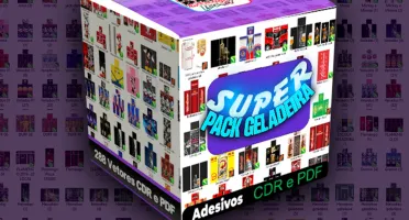 Pack de Artes para Envelopamento de Geladeiras - CorelDRAW