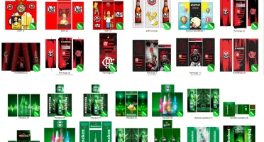 Pack de Artes para Envelopamento de Geladeiras - CorelDRAW