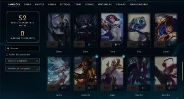 Mestre com 60 Champs e 16 Skins ( 35 PDL )