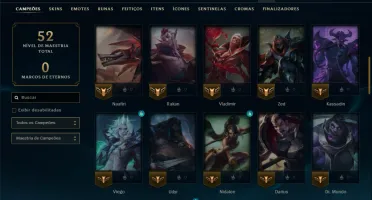 Mestre com 60 Champs e 16 Skins ( 35 PDL )