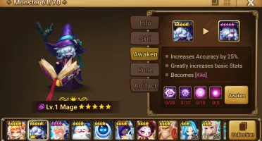 Reroll Summoners War lvl10 com Mage Dark - Kiki + Jade