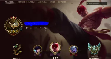 Conta League of legends Platina 5