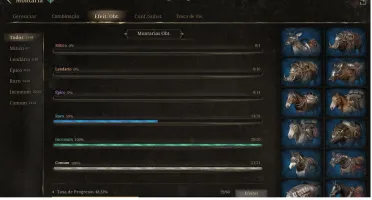 Lanceiro lvl 48 serv 101 bishop  16mont rara 14 visual raro