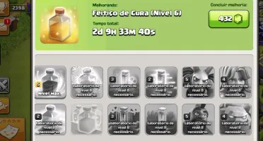 Clash of clans - Cv 9 full 4000 gemas