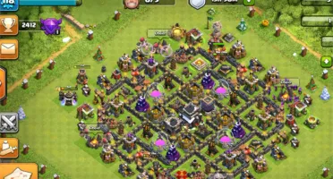 Clash of clans - Cv 9 full 4000 gemas