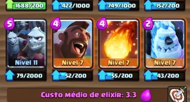 conta clash royale com 8 lendarias 3 nv2